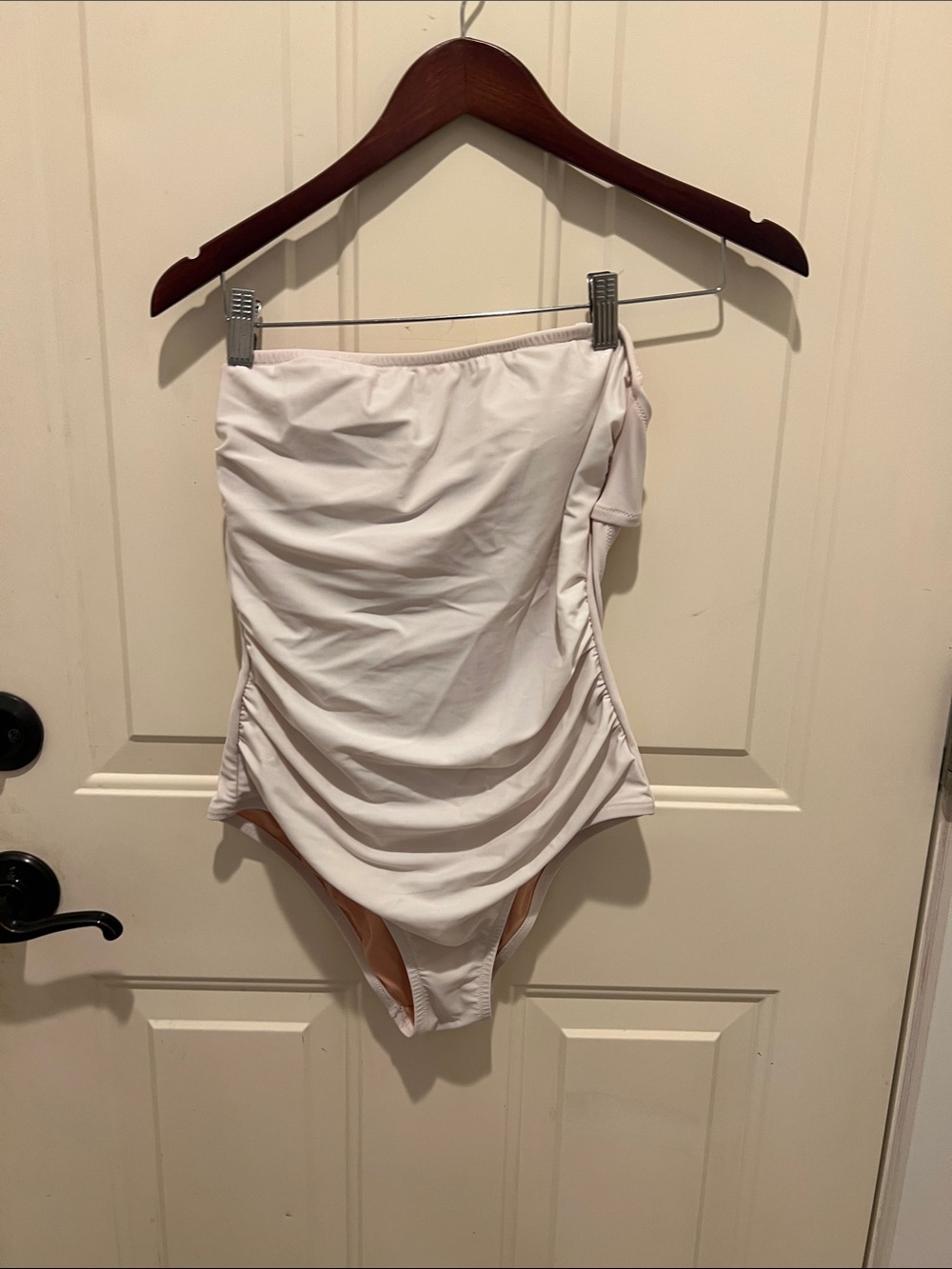 J. Crew factory white  Bandeau One-Piece Swimsuit